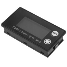 Indicateur Voltage Batterie Plastique Écran Couleur Auto Noir