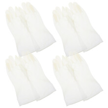 4Paare Langlebige PVC Für Spülen Und Hausreinigung Weiß