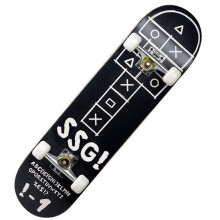 Skateboards for beginners, 31inch skateboard 7 layers maple wood complete skateboard double kick concave for extreme sports and outdoor, E79x20cm