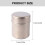 Convenient Leak proof Metal Powder Containers-Haoyue Silver 3