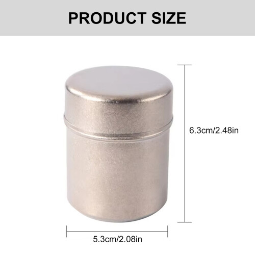 Convenient Leak proof Metal Powder Containers-Haoyue Silver 2