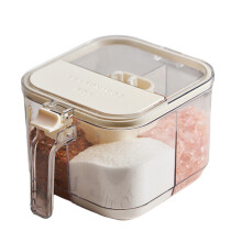 Functional Clear 4 Section Countertops Condiment-White