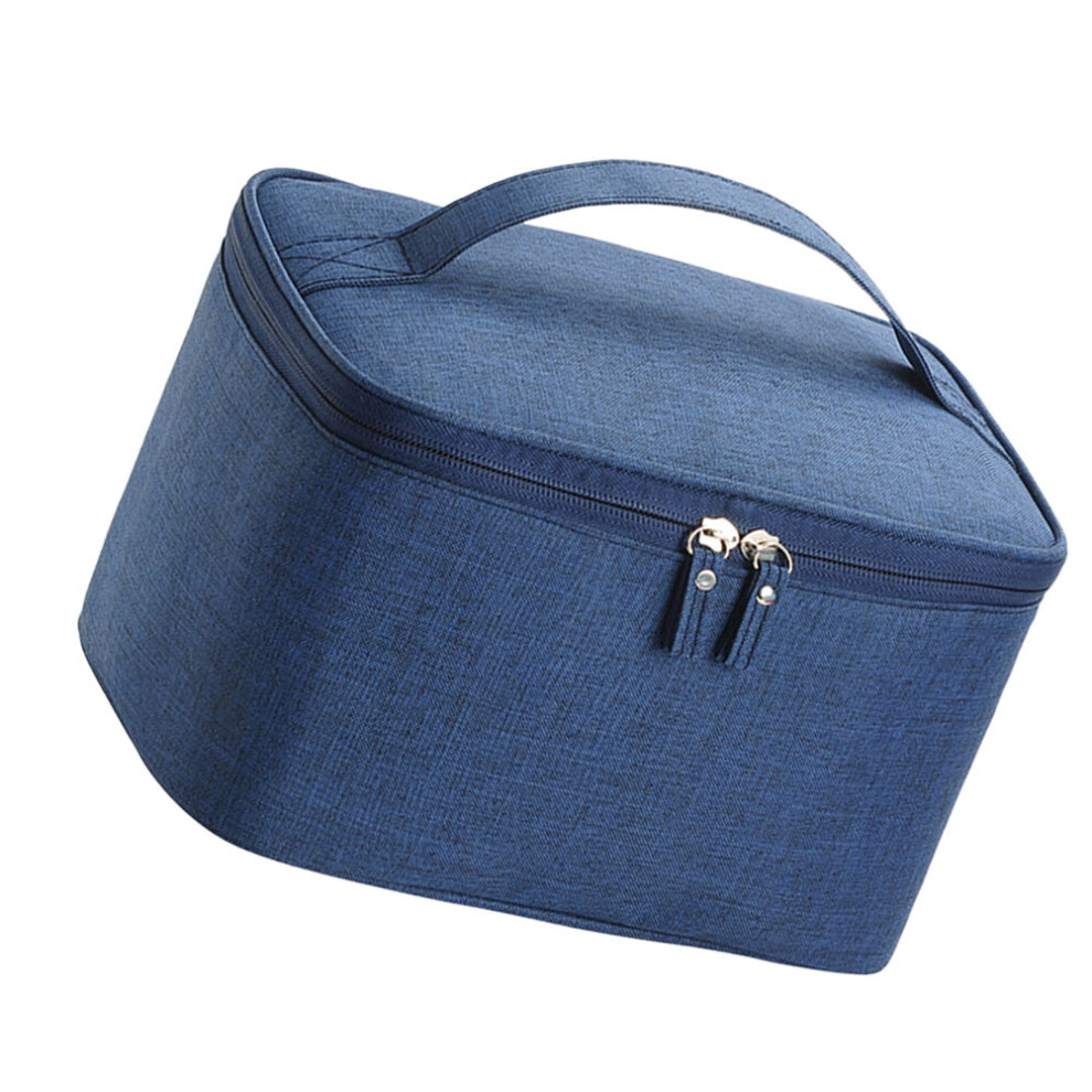 Iplusmile Blue Travel Cosmetic Bag Portable Makeup Pouch For Women (Blue)