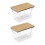 2pcs Multifunctional Stackable Clear Storage Boxes for Efficient Home Kitchen Organization and Space Saving Design L 1