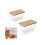 2pcs Multifunctional Stackable Clear Storage Boxes for Efficient Home Kitchen Organization and Space Saving Design L 2