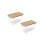 2pcs Multifunctional Stackable Clear Storage Boxes for Efficient Home Kitchen Organization and Space Saving Design L 5