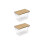 2pcs Multifunctional Stackable Clear Storage Boxes for Efficient Home Kitchen Organization and Space Saving Design L 4