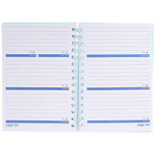 Weekly Planner Notepad Sky-Blue Paper 1pack 8.25x5.89x0.79in