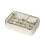 Reusablely Silicone Ice Cubes Trays Leakproofs Lid-Cream white 1