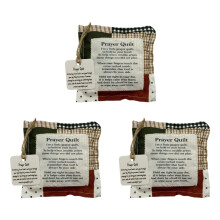 Creative Small Fabric Bag Feature Crosses Design and Inspirational Blessing Phrases for Homes Decors and Activ S