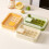 Reusablely Silicone Ice Cubes Trays Leakproofs Lid-Cream white 5