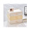 Stackable Clear Drawer Storage Box PP Silicone Materials Nonslip Base for Home Office Organization L bright yellow 2