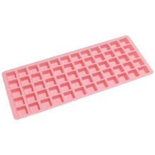 60 Grid Ice Cubes Tray Silicone Molds for Cocktails Coffee-Pink