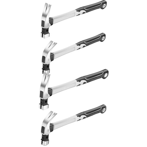 Multipurpose Steel Claw Hammer Nail Puller-10oz square head fib 2