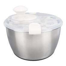 5L Stainless Steel Salad Spinner Multifunctional Lettuce Spinner Easy To Use Vegetable Dryer For Quick Salad Making