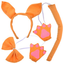 1Ensemble Costume Animal Oreilles Tissu Accessoires Queue