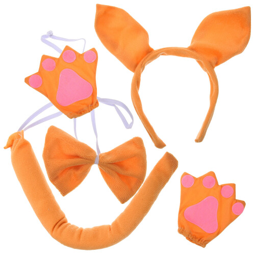 1Ensemble Costume Animal Oreilles Tissu Accessoires Queue 1