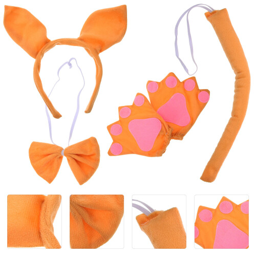 1Ensemble Costume Animal Oreilles Tissu Accessoires Queue 2