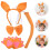 1Ensemble Costume Animal Oreilles Tissu Accessoires Queue 5