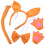 1Ensemble Costume Animal Oreilles Tissu Accessoires Queue 9