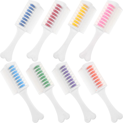 8 Unidades Peines Tiza Color Temporal Lavable 1