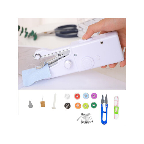 Portable Electric Handheld Sewing Machine Constructed From ABS For Home Projects And Quick Repairs Easy Control suit 2