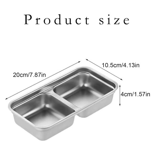 Meal Prep Container Stainless Steels Snacks Box Serving-Style B 2