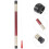 2 Stuks Concertfluit Voor Optredens (Donkerrood) 11