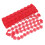 Embroidered Lace Trim Lace Patch Red 1pack 2