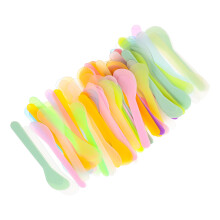 100Stk Gesichtsmasken Spatel Creme Löffel Rührstäbchen Bunt Gemischt