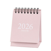 2026 Bureaukalender van 01/2026 tot-Lotuswortel roze kleur