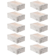 10 Papieren Doosje Met Marmerprint Voor Desserts En Muffins
