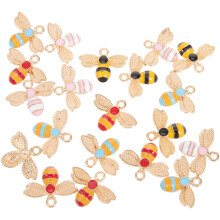 20Stk Bienen Anhänger Für Halskette Und Ohrringe Schmuckverzierungen