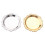 2St Metall Gebäckplatte 10Cm Gold Silber 6