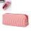 Gestreepte etui Polyester pennenzakjes-Paarse strepen 3