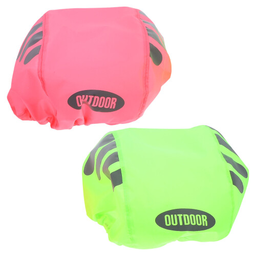 2 reflecterende fietshelmhoes, waterdichte beschermhoes