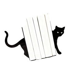 Metalen boekenstandaard Boekensteunen voor het-dunne kat