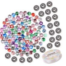 1 Set Acryl Kralen Voor Diy Armband Sieraden Met Legering Tussenkraal