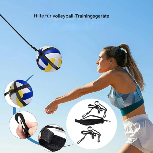 Volleyball Hitting Trainer, Solo Training Aid, Adjustable Equipment, Improve Serving  Spiking 2