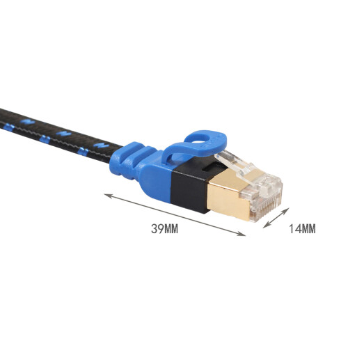 3 Meter Abgeschirmtes 10G Flachkabel Mit Glasfasermesh 2