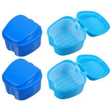 4Pcs Denture Case Convenient Container For Household Use Supply