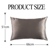 Silk Pillowcase for Hair and Skin, Soft And Smooth Satin Fabric Luxury Envelope Closure Bedding Cover, Double Sided Mulberry Silk Pillow Case with Act
