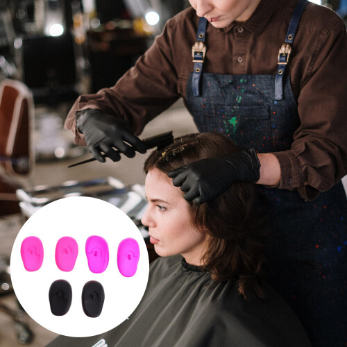 6St Silikon Ohrschützer Ohrenschutz Haarstyling 2