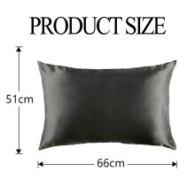 Mulberry Silk Pillowcase Envelope Design, Wrinkle and fade resistant Premium Satin Bedding Cover, Double-Sided Soft And Smooth Satin Fabric for Skin A