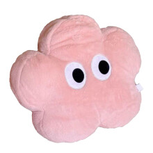 Almofada decorativa de pelúcia para sofá, brinquedo de pelúcia seguro usado como travesseiro com design fofo em formato de nuvem, almofada de