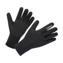 3 mm Neoprene Diving Gloves Comfortable Hand Protectors Kitesurfing Diving Snorkelling Spear Fishing Equipment Wetsuit Gloves Black XL