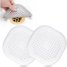 Silikonavloppsskydd för duschavlopp, sugkoppar, avloppslås, fyrkantig silikonplugg med stark vidhäftning, hårfångare för badkar, kök