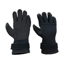3 mm Diving Gloves NonSlip Underwater Hunting Scuba Snorkelling AntiCut Fishing Diving Suit Gloves Black Adjustable Black M