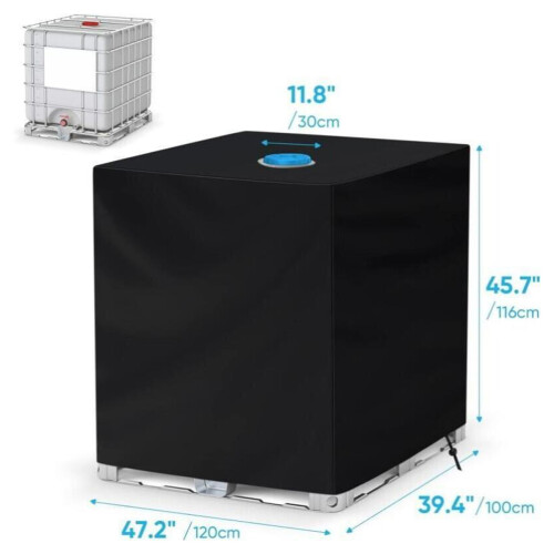 Κάλυμμα IBC Tote για εξωτερική χρήση, εξοικονόμηση νερού με αδιάβροχο προστατευτικό 1