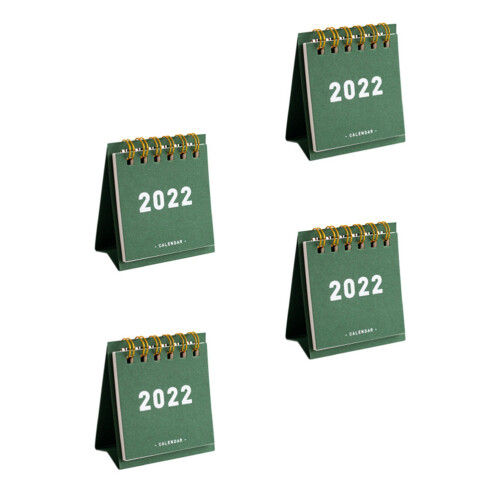 4Stk Mini 2023 Tischkalender Mit Spiralbindung 2